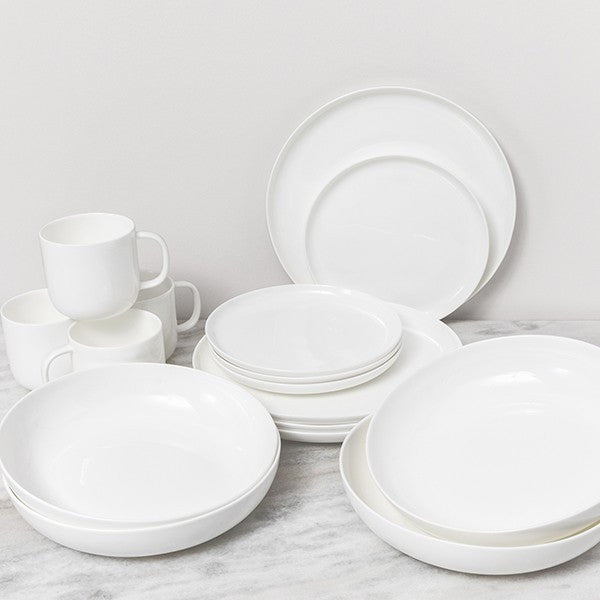 Fortessa Modern Coupe 16 Piece Dinnerware Set