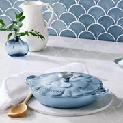Le Creuset Signature Petal 2.25 Qt. Braiser - Coastal Blue