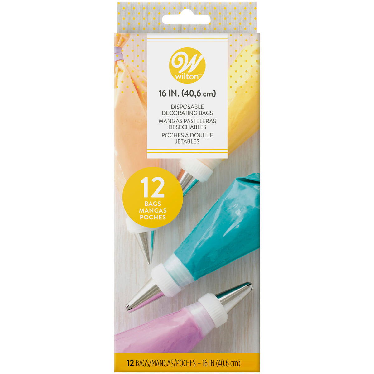 Wilton 16” Disposable Decorating Piping Bags - Pack of 12