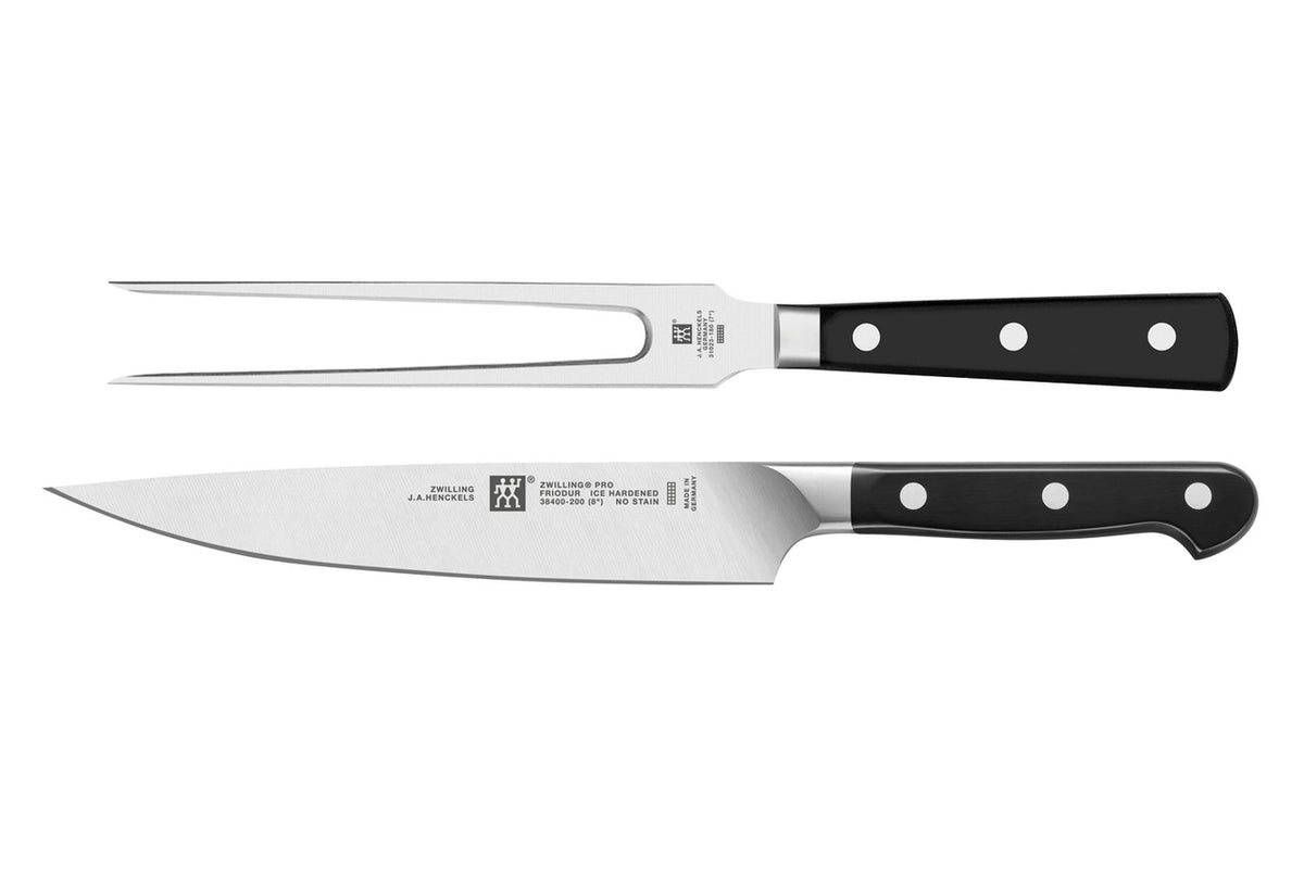 Zwilling Pro 2 Piece Carving Knife & Fork Set