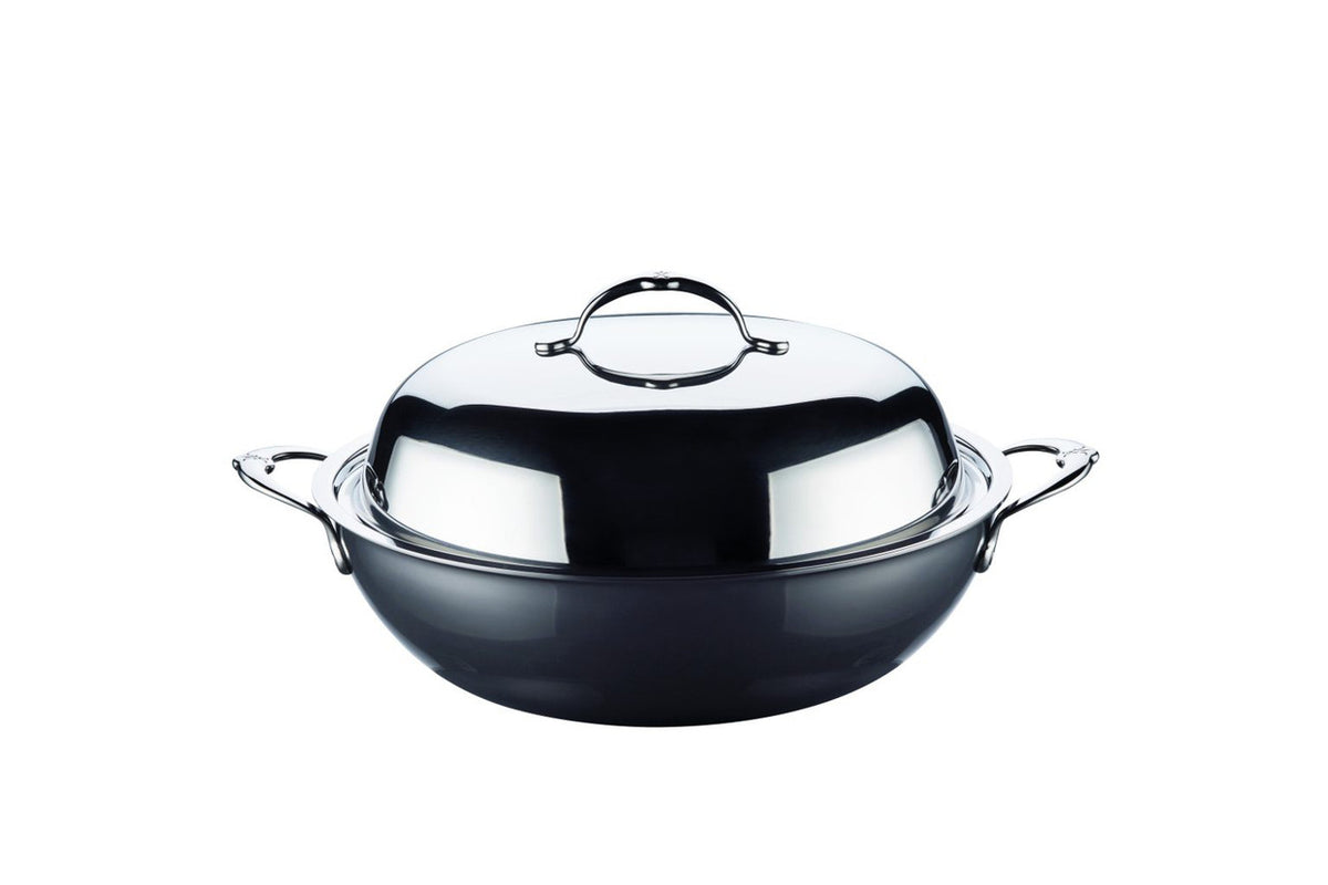 Hestan NanoBond Stainless Steel 14 Inch Wok with Lid