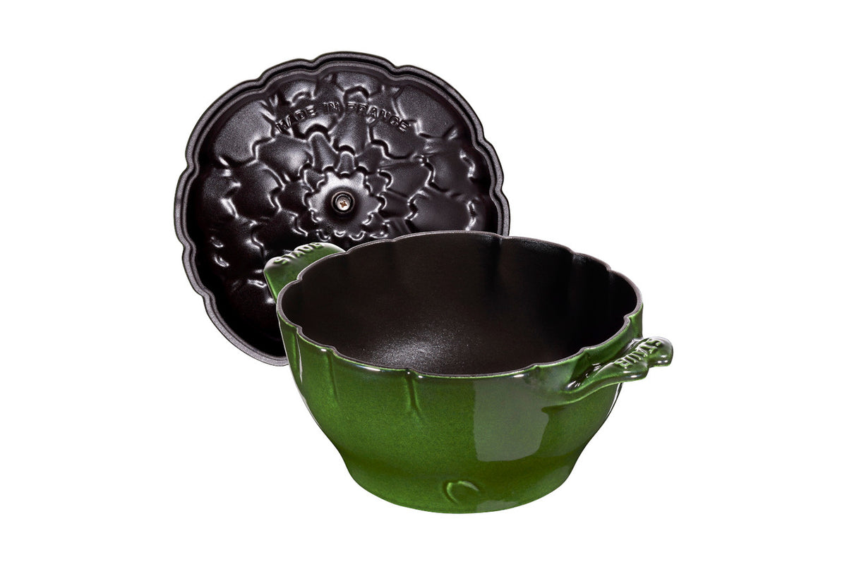 Staub Cast Iron 3 Quart Artichoke Cocotte Basil