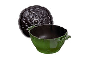Staub Cast Iron 3 Quart Artichoke Cocotte Basil