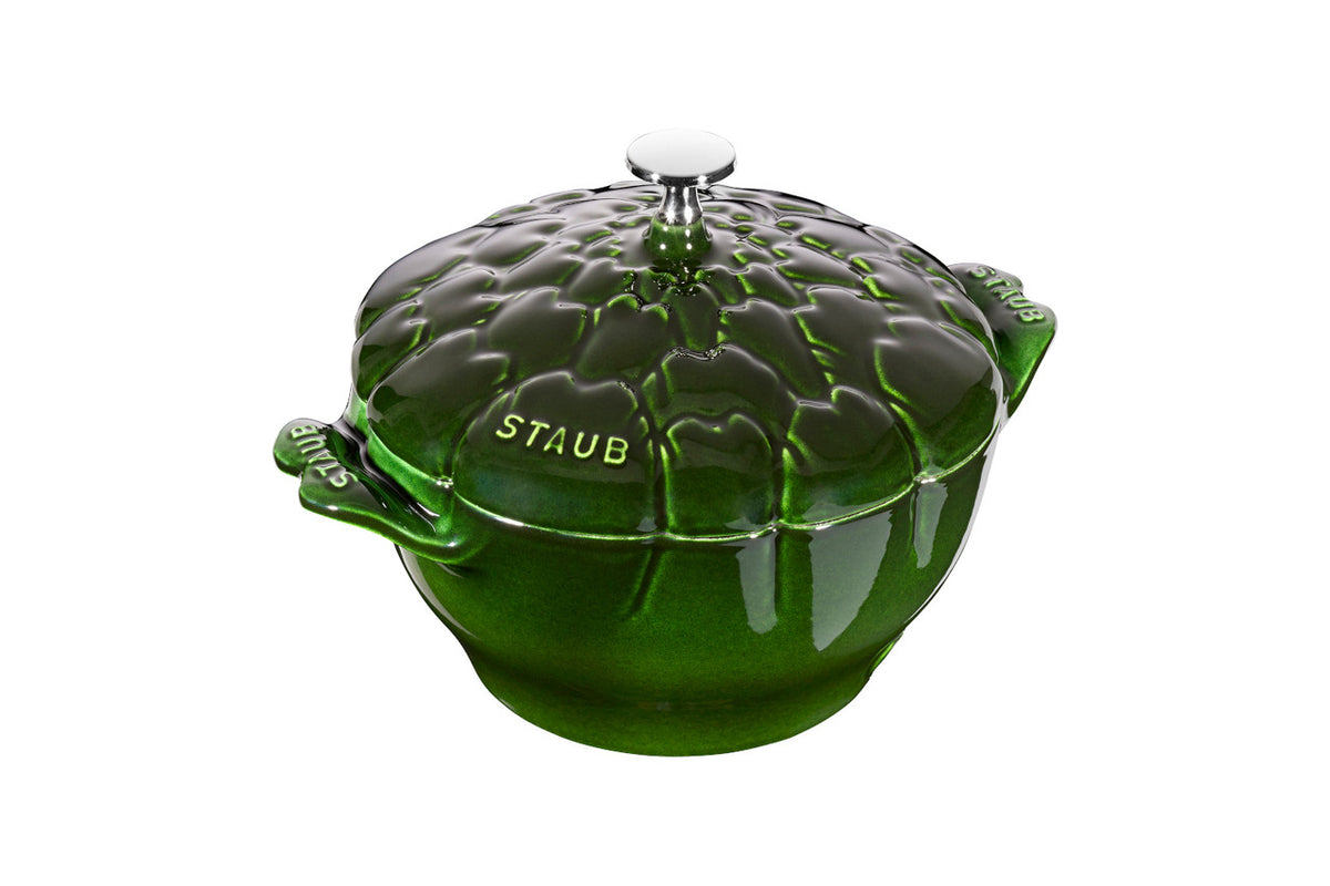 Staub Cast Iron 3 Quart Artichoke Cocotte Basil