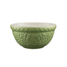Mason Cash In the Forest 1.25 Quart Mixing Bowl - Green Hedgehog