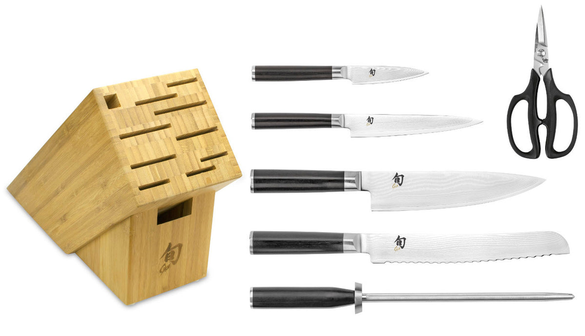 Shun Essential 7 Piece Knife Block Set