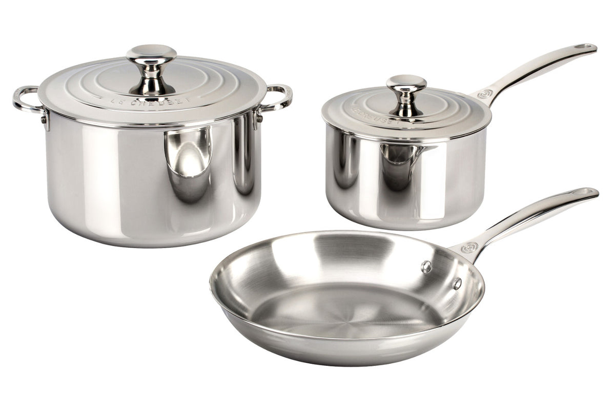 Le Creuset Premium Stainless Steel 5-Piece Cookware Set