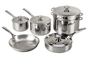 Le Creuset Premium Stainless Steel 10-Piece Cookware Set