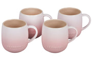 Le Creuset Stoneware Set of (4) Heritage Mugs - Shell Pink