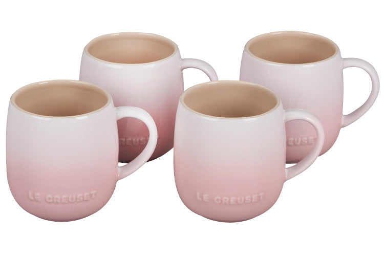 Le Creuset Stoneware Set of (4) Heritage Mugs - Shell Pink