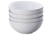 Le Creuset Stoneware Set of (4) 22 oz. Soup Bowls - White