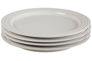 Le Creuset Stoneware Set of (4) 10.5 inch Dinner Plates - White