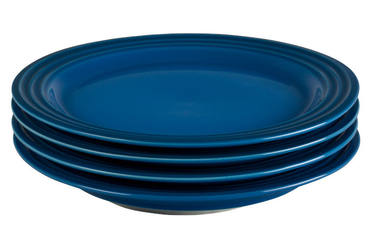 Le Creuset Stoneware Set of (4) 8.5 inch Salad Plates - Marseille