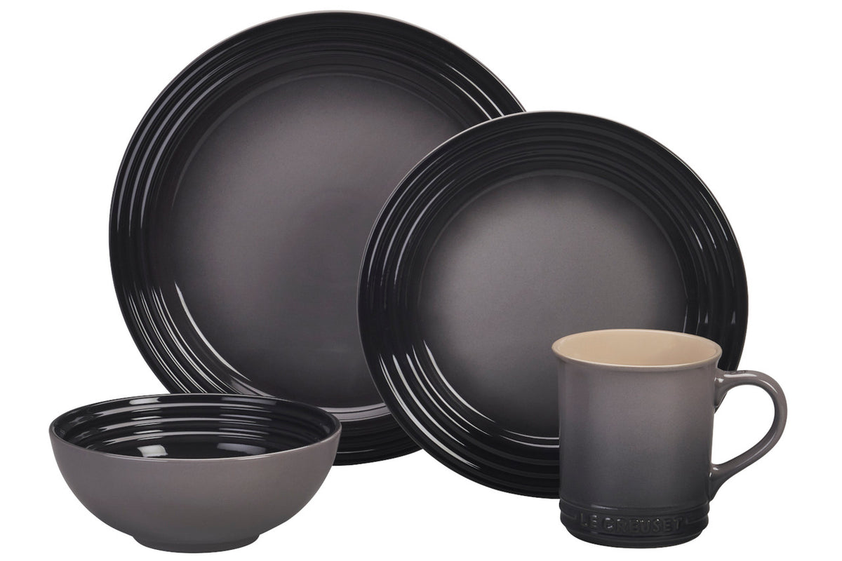 Le Creuset Stoneware 16 Piece Dinnerware Set - Oyster