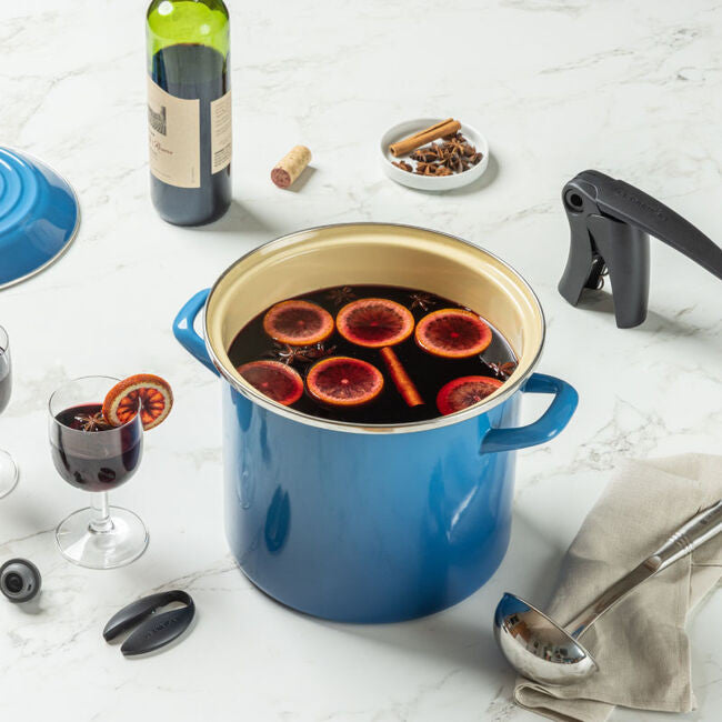Le Creuset Enamel on Steel Stockpots with Stainless Steel Knobs - Marseille