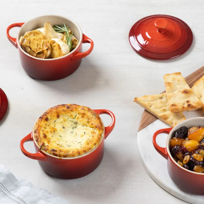 Le Creuset Stoneware Mini 14 oz. Round Cocotte - Cerise