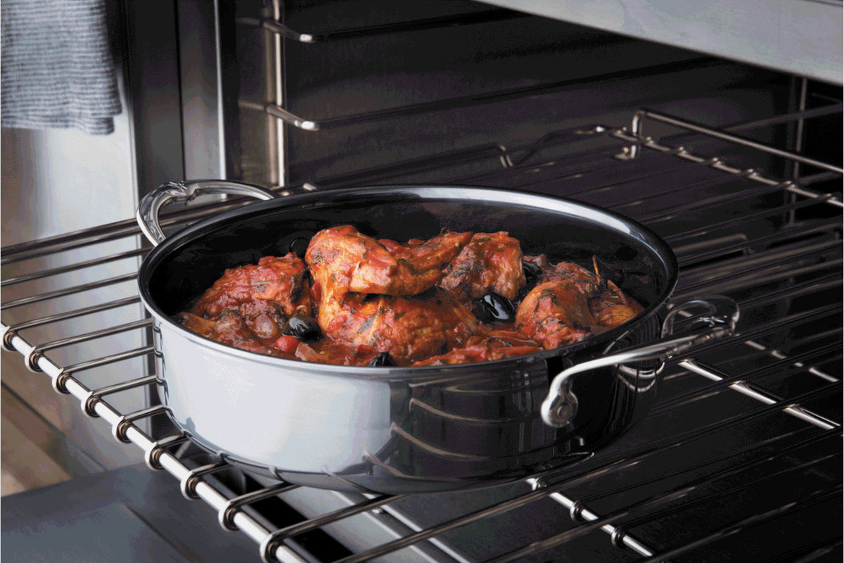 Hestan NanoBond Stainless Steel 3.5 Quart Sauteuse with Lid