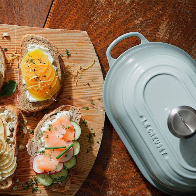 Le Creuset Signature Oval Bread Oven - Sea Salt