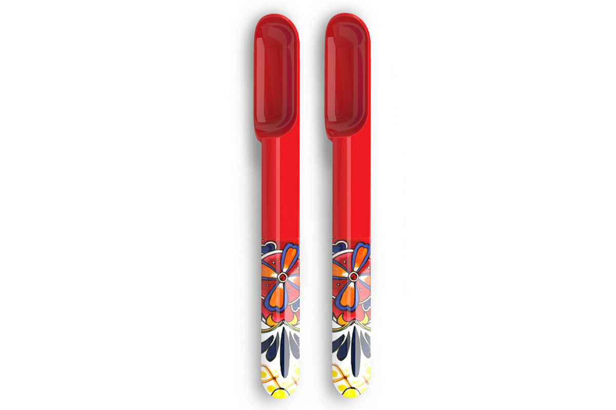 Prepara Set of 2 Taco Spoons Red