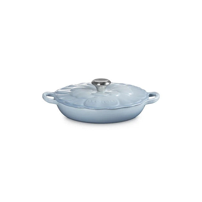 Le Creuset Signature Petal 2.25 Qt. Braiser - Coastal Blue