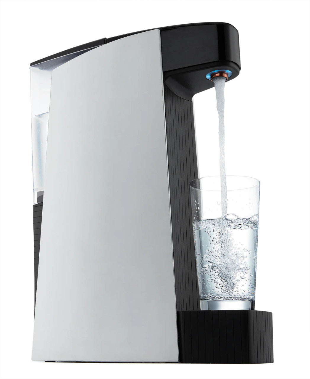 Carbon8 - One Touch Sparkling Water Maker and Dispenser - Silver