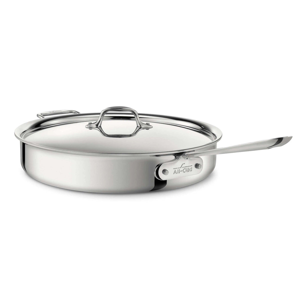 All-Clad D3 Stainless 6 qt. Sauté Pan with Lid