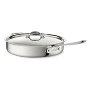 All-Clad D3 Stainless 6 qt. Sauté Pan with Lid