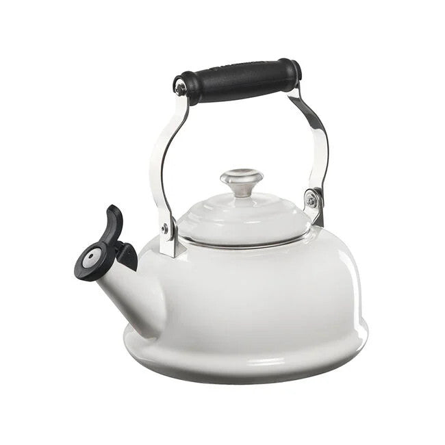 Le Creuset Enamel on Steel 1.7 qt. Whistling Tea Kettle - White