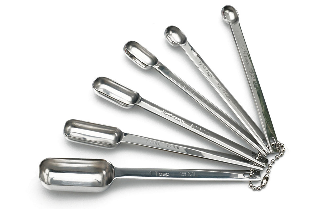 RSVP Endurance Stainless Steel 6 Piece Spice Spoon Set