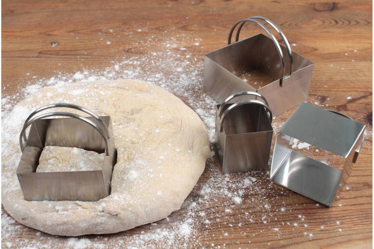 RSVP Endurance Square Biscuit Cutters - Set of 4
