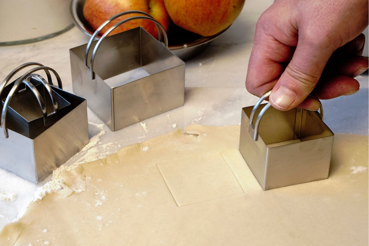 RSVP Endurance Square Biscuit Cutters - Set of 4