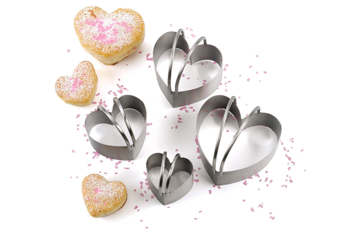 RSVP Endurance Heart Shape Biscuit Cutters - Set of 4