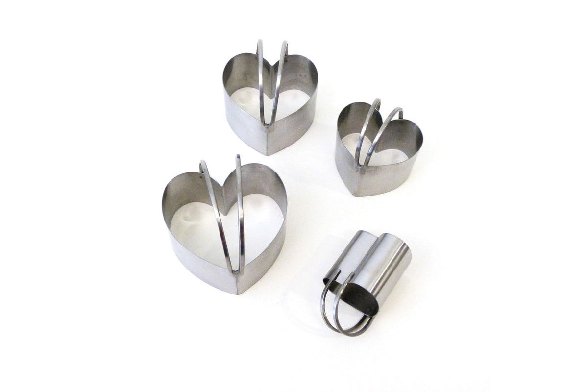 RSVP Endurance Heart Shape Biscuit Cutters - Set of 4