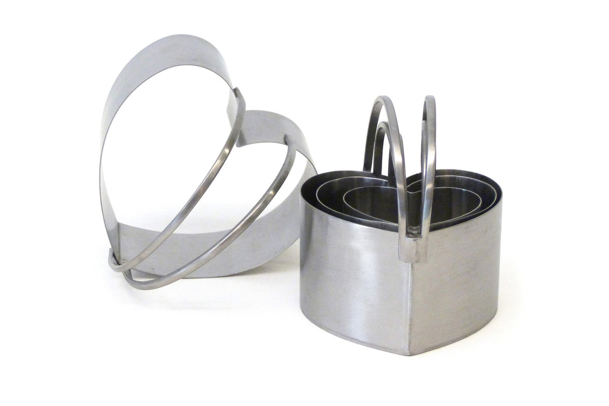 RSVP Endurance Heart Shape Biscuit Cutters - Set of 4