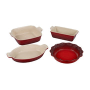 Le Creuset Heritage 4 Piece Bakeware Essential Set - Cerise