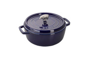 Staub Cast Iron 6 Quart Cochon Shallow Wide Round Cocottes
