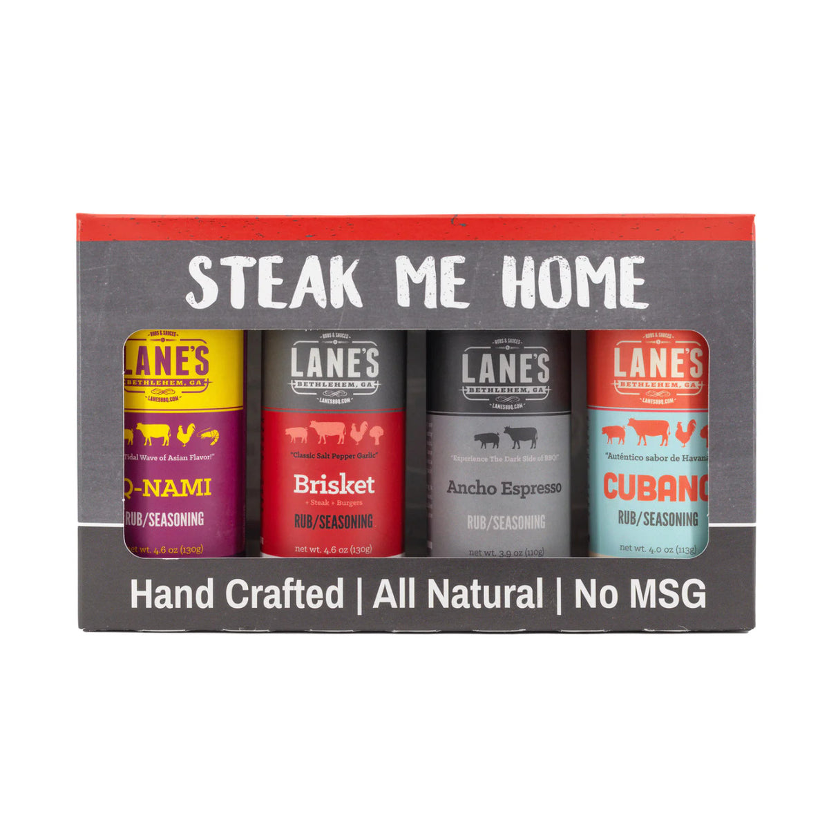Lane's BBQ Steak Me Home - 4 Rub Gift Set