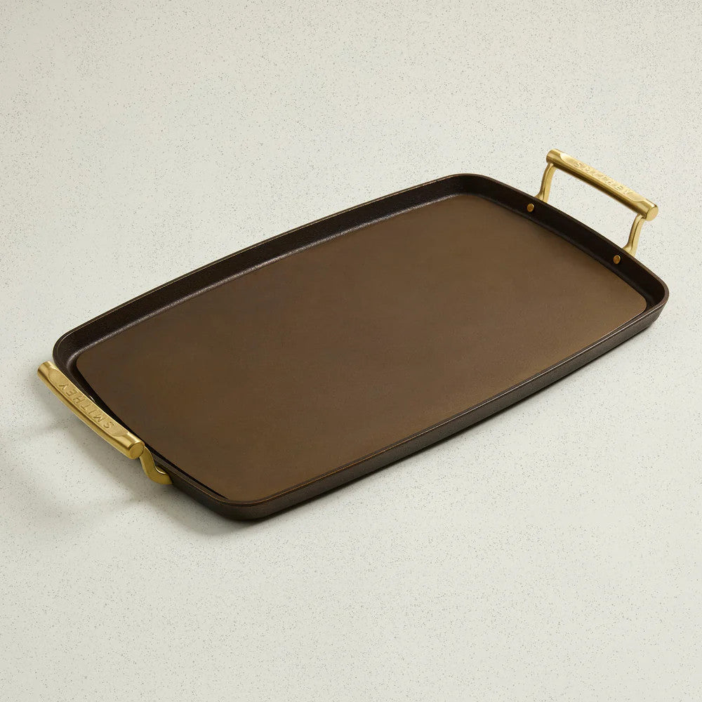 Smithey Cast Iron Double Burner Griddle