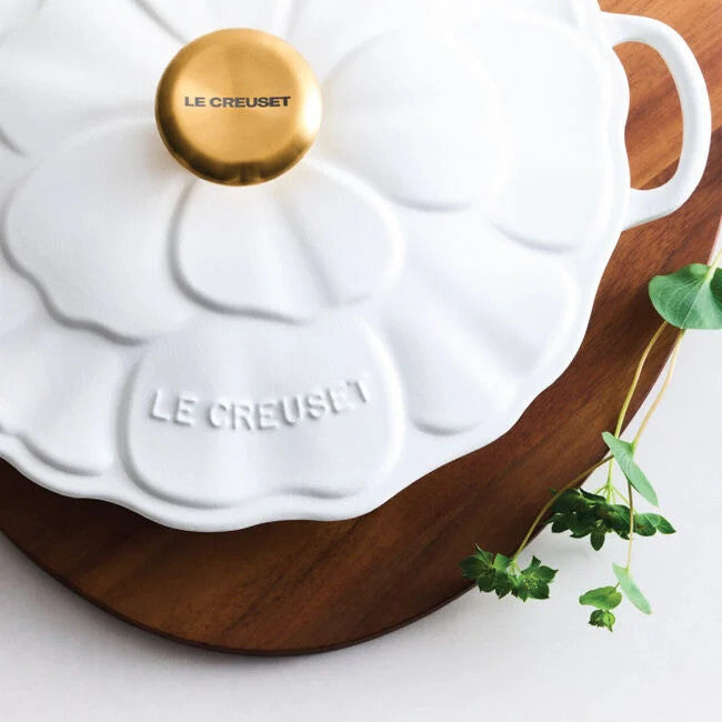 Le Creuset Signature Petal 2.25 Qt. Braiser - White