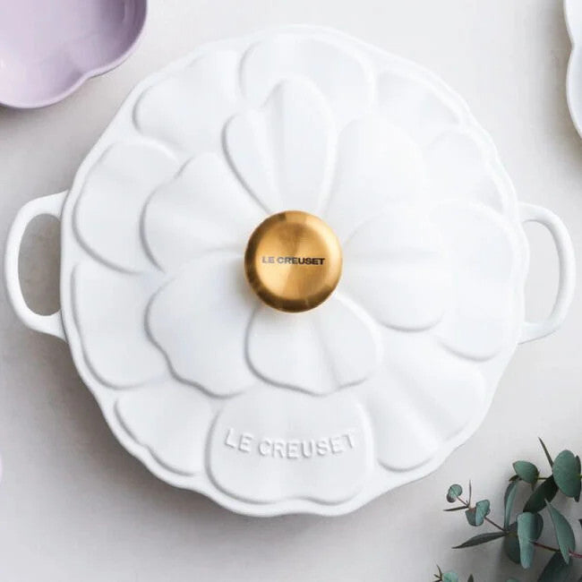 Le Creuset Signature Petal 2.25 Qt. Braiser - White
