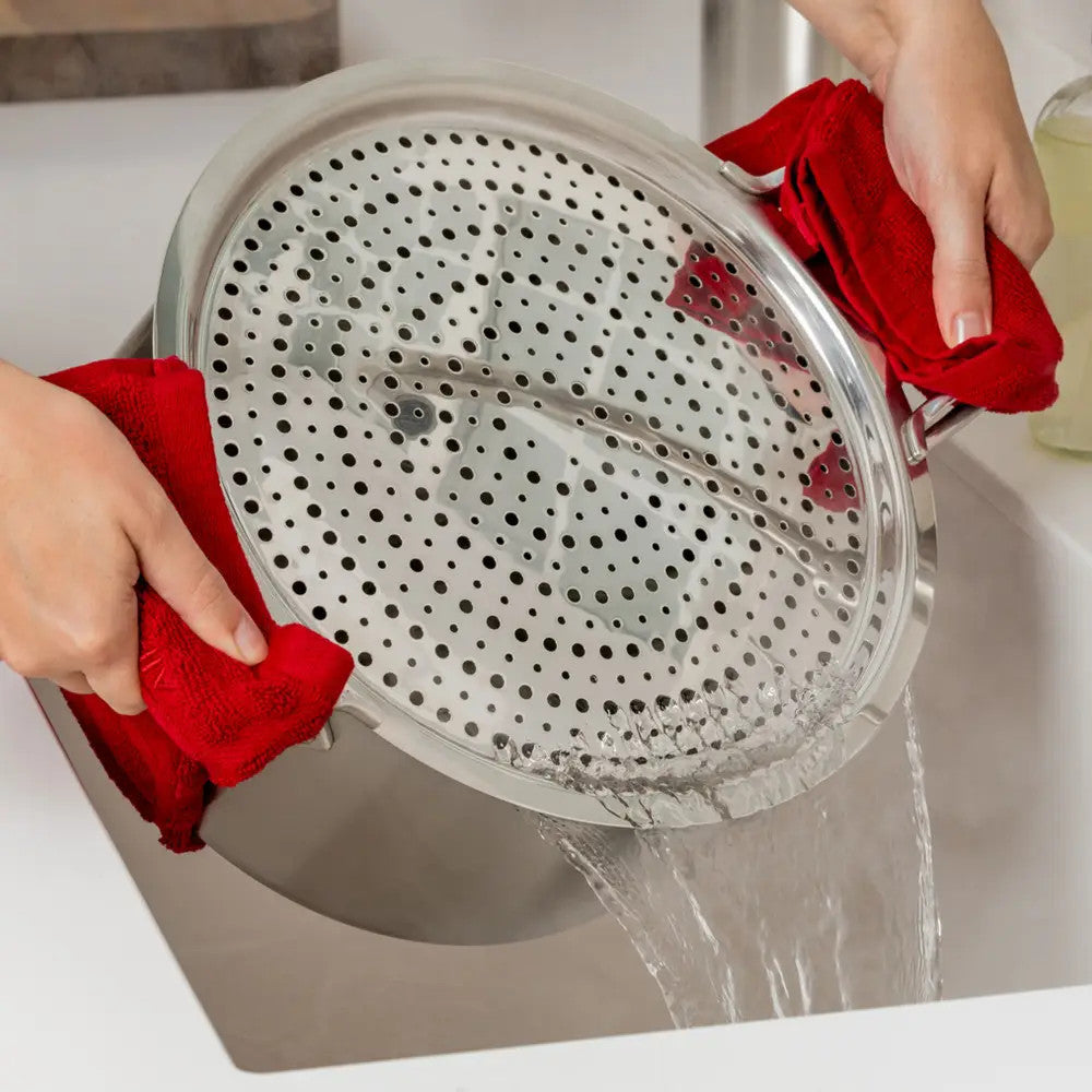 All-Clad D5 4 qt. Sautéuse with Lid & Strain & Splatter Guard