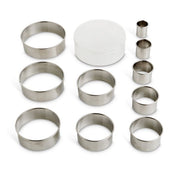 Mrs. Anderson’s Baking Round Cutters with Reusable Storage Container - Set of 10